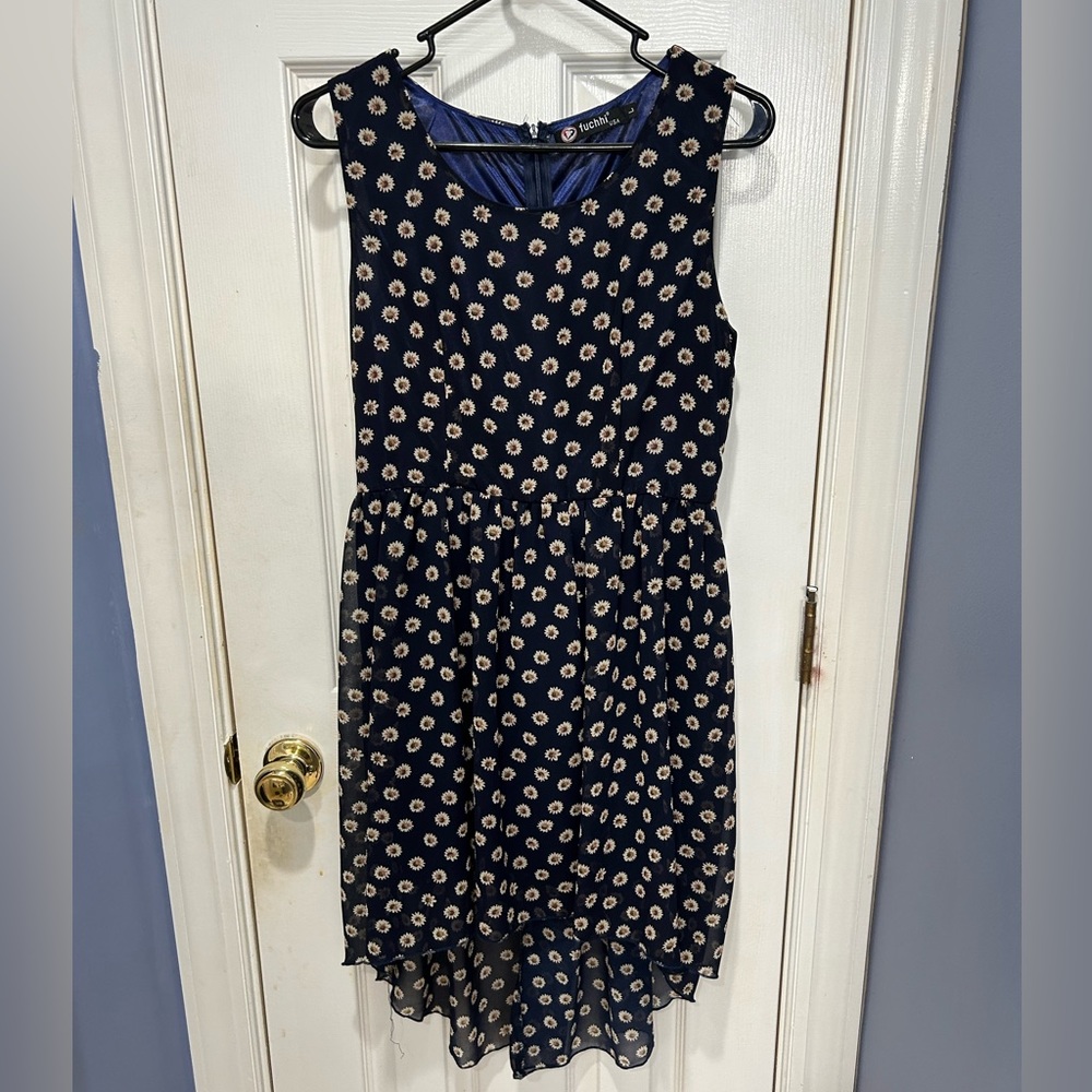 Fuchhi high low dress ;  sleeveless